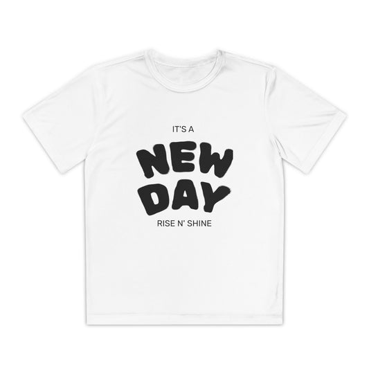 Youth T‑Shirt — "It's a New Day" Motivational Tee